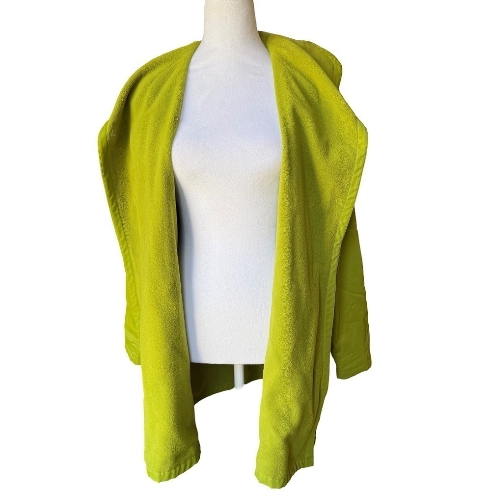 Eileen Fisher Chartreuse Green Lightweight One Button Jacket Size XS - Picture 8 of 13